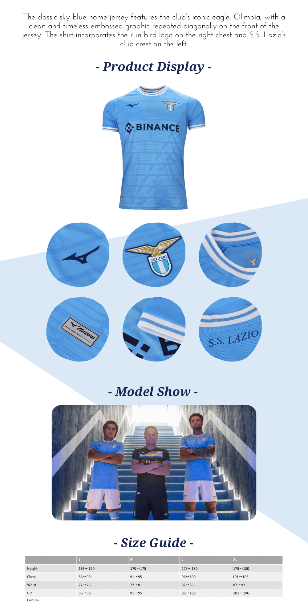 SS LAZIO HOME JERSEY 22/23 MEN